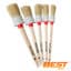 Kit de Brochas Autocare x 5 - Mango Madera