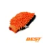 Manopla de Lavado Microfibra Naranja - Calidad Premium