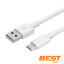 Cable cargador Usb a Tipo C - 1 Metro Blanco