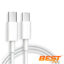 Cable cargador Tipo C a Tipo C - 1 Metro Blanco