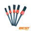 Crocos - Kit De Cepillos Negros X 5 Unidades