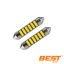 Kobo - Kit 2 Lámparas Tubulares Led 36mm Smd Canbus Blanco Frío 12v