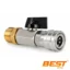 Llave De Paso Rosca M22 Con Acople Rápido 1/4 Hidrolavadora
