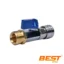 Llave De Paso Rosca M22 Con Acople Rápido 1/4 Hidrolavadora
