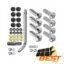 Kit De Tornillos Antirrobo Para Chapas Patentes Negro Auto