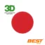 3D - Pad 3" Corte Fino KM-82R - Rojo