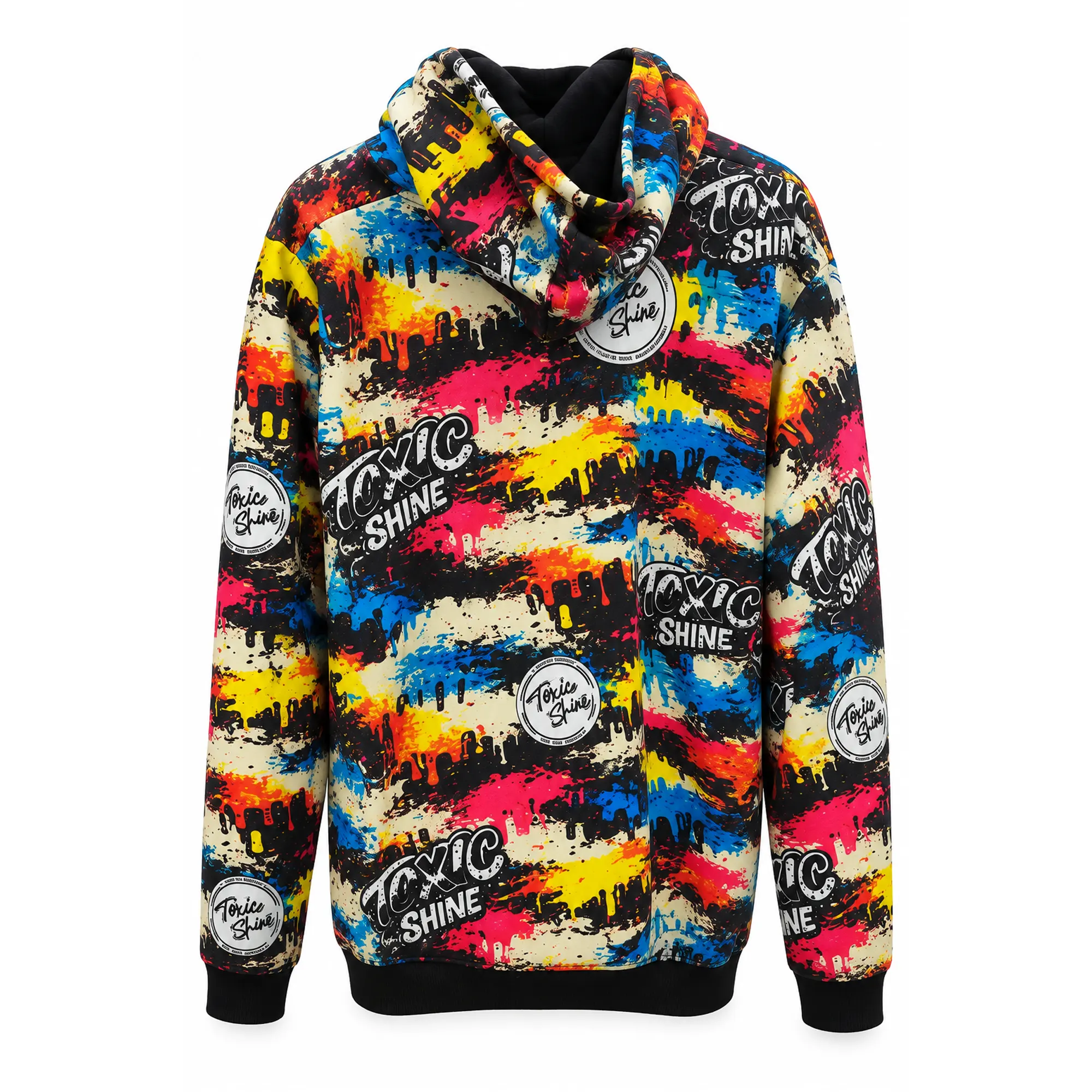 Toxic Shine - Buzo Multicolor Estampado - Con Capucha - Imagen 2
