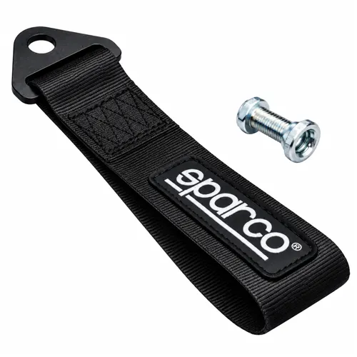 TIRA DE REMOLQUE SPARCO – COLOR NEGRO