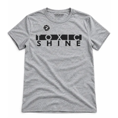 TOXIC SHINE - INDUMENTARIA - REMERA GRIS C/ESTAMPA - TOXIC CUADRO