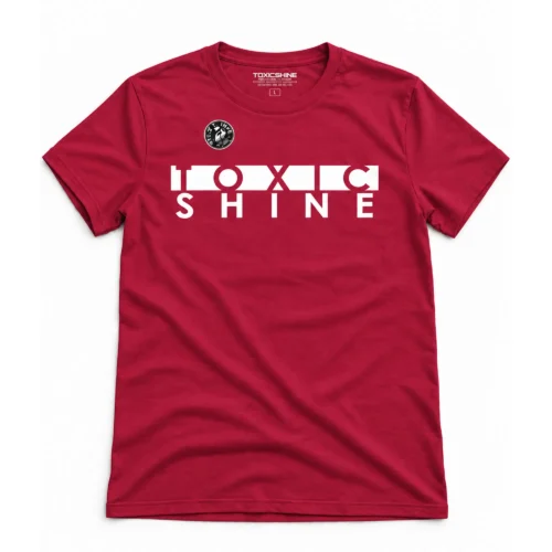 TOXIC SHINE - INDUMENTARIA - REMERA ROJA C/ESTAMPA - TOXIC CUADRO