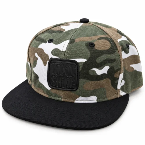 TOXIC SHINE - INDUMENTARIA - GORRA - GRIS CAMUFLADA VISERA NEGRA