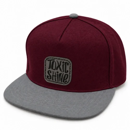 TOXIC SHINE - INDUMENTARIA - GORRA - BORDO VISERA GRIS