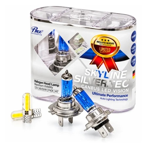 KIT H7 SKY LINE X 2 HALOGENO LUZ BLANCA + 2 T10 BLANCOS