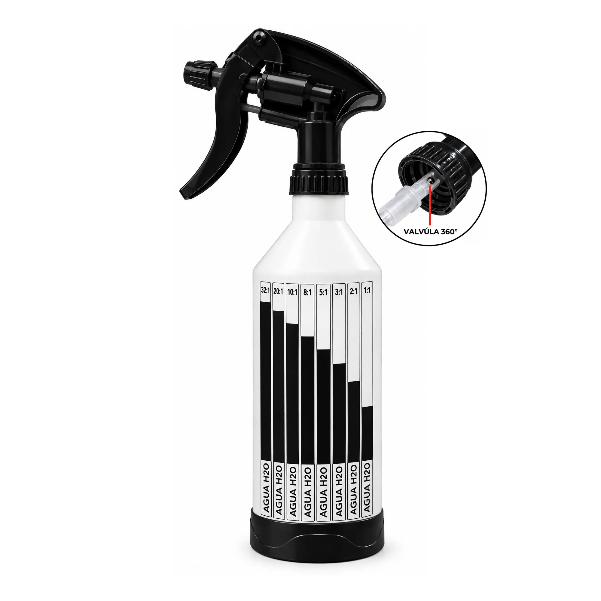 LAFFITTE - PULVERIZADOR PREFESIONAL 360° - 750ML NEGRO